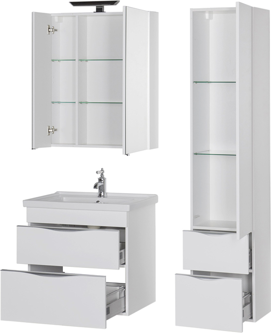 Тумба с раковиной Aquanet Эвора 70 белая 184307 - 6