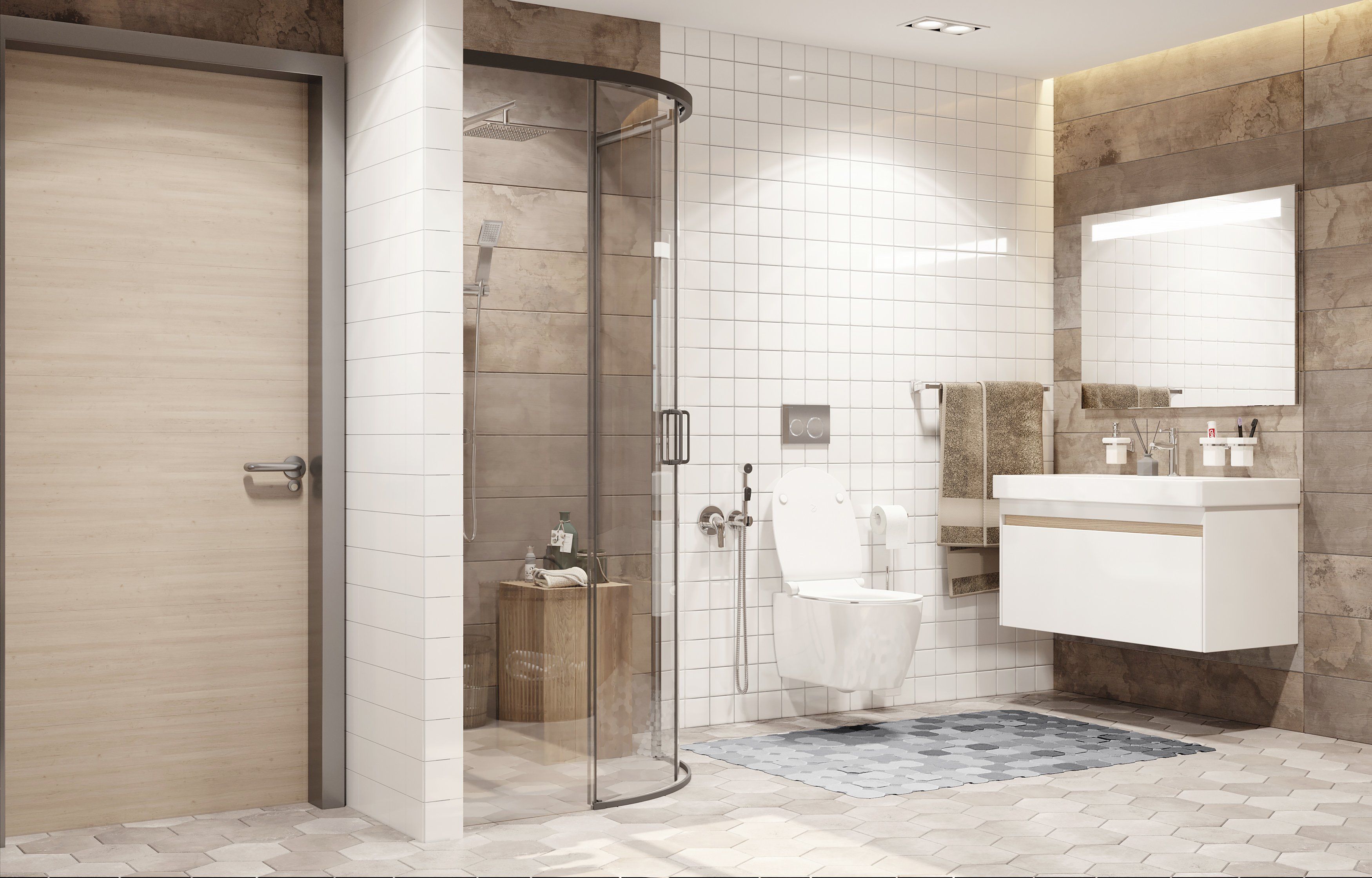 Душевой уголок Ambassador Queen 11011201Black 90x90 - 3