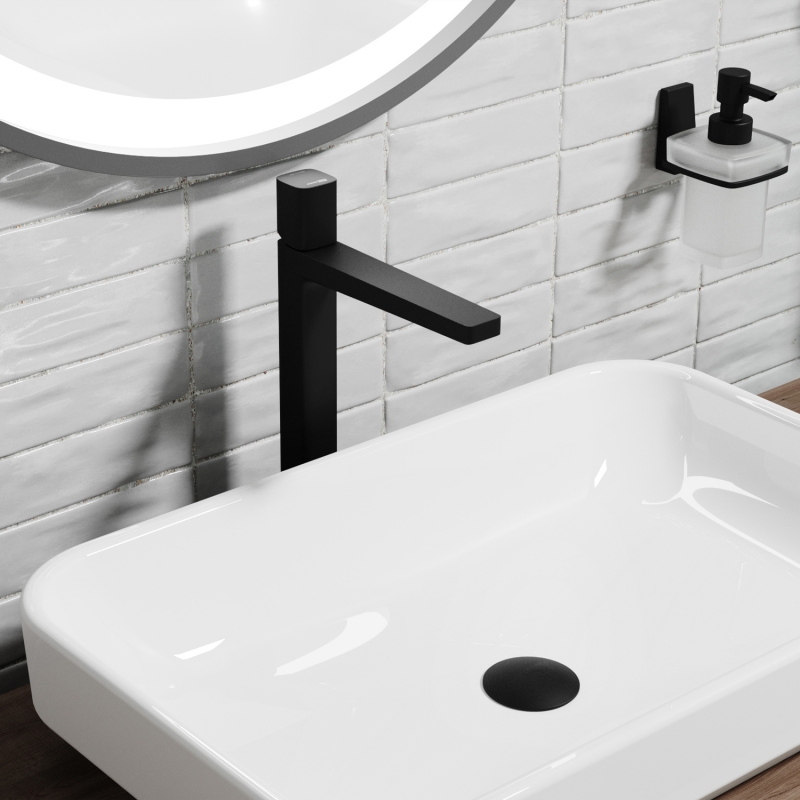 Смеситель для раковины WasserKRAFT Nuthe черный матовый 9103H - 1