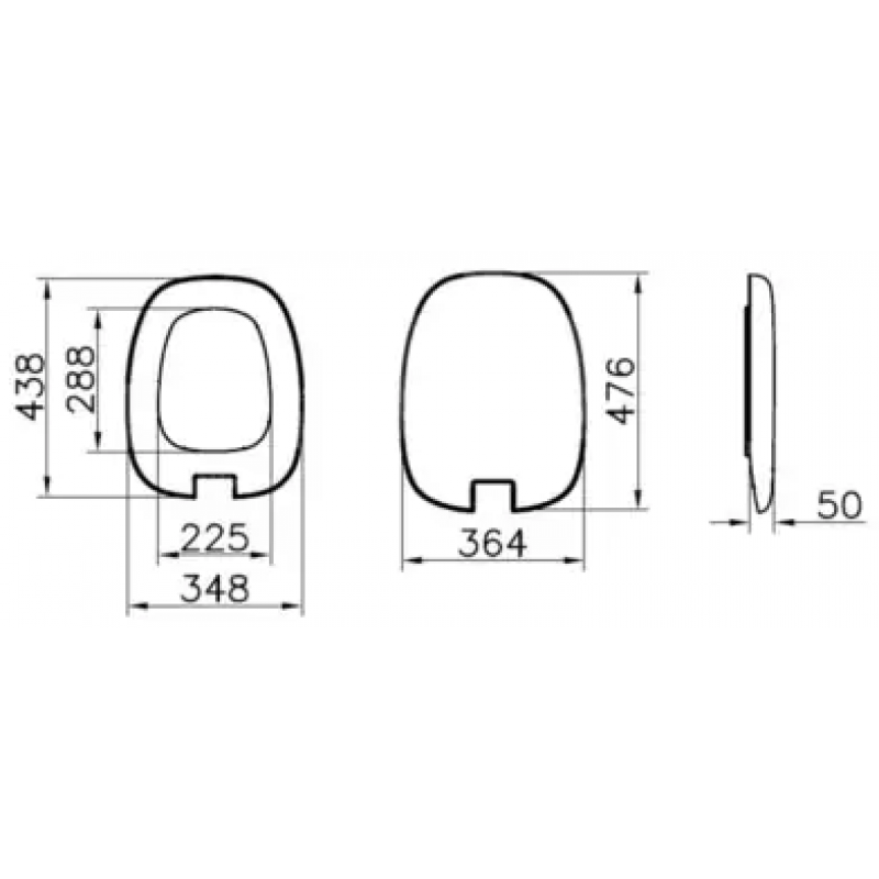 Сиденье для унитаза Vitra Plural белое 126-003-009 - 1