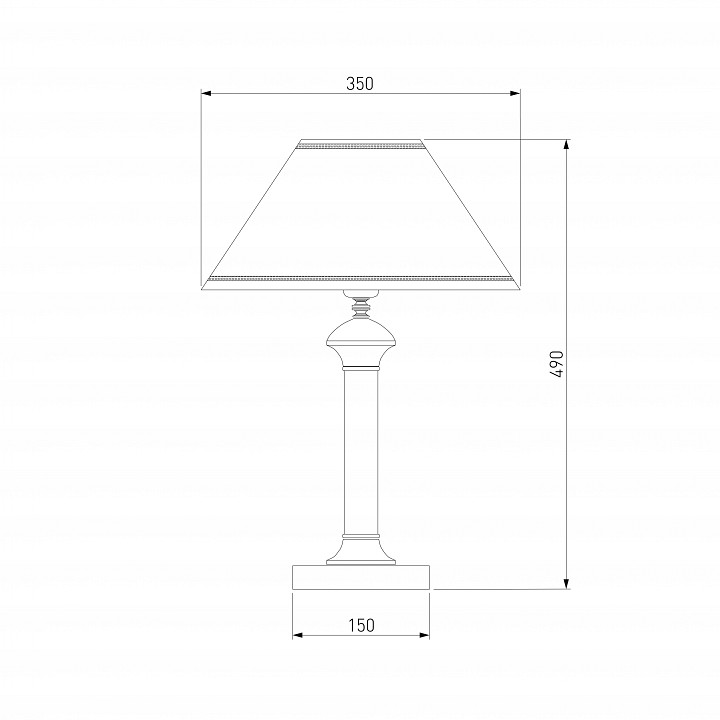 Настольная лампа декоративная Eurosvet Lorenzo 60019/1 венге - 1