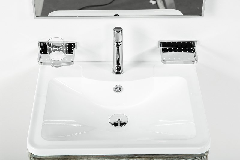 Тумба с раковиной BelBagno 70 светлое дерево - 4