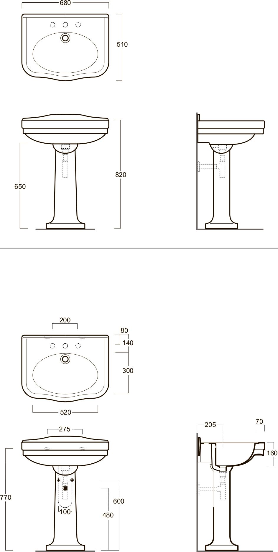 Подвесная раковина Simas LONDRA  LO924 - 3