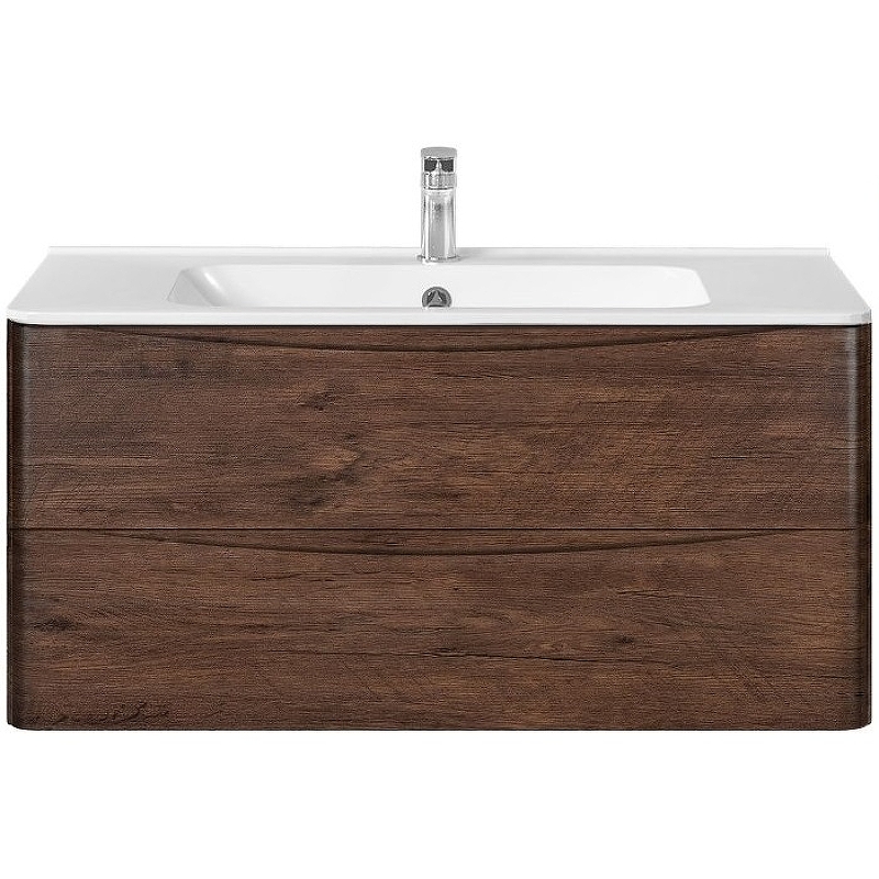 Тумба под раковину Vincea Paola 100 темное дерево VMC-2P100RW - 0