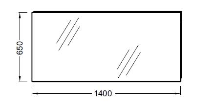 Зеркало в ванную Jacob Delafon  140 см  EB1190-NF - 1