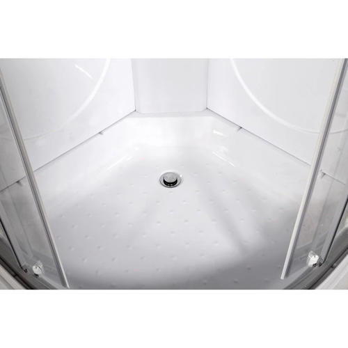 Душевая кабина Deto L 80х80 с гидромассажем, хром  L580NGM - 2