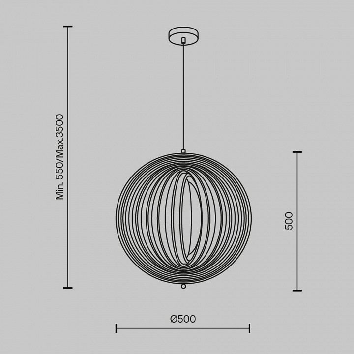 Подвесной светильник Maytoni Roots MOD197PL-01W1 - 1
