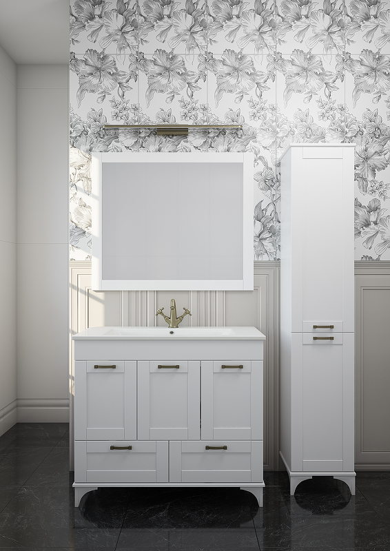 Зеркало Sanflor Ванесса 95 белый  С15326 - 2