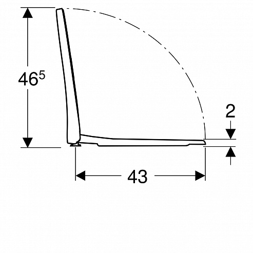 Сиденье для унитаза Geberit iCon 500.835.01.1 тонкое быстроразъемное с микролифтом - 3