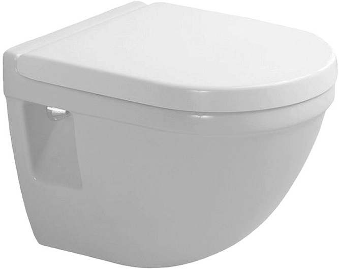 Чаша для подвесного унитаза Duravit Starck 3 белый, без сиденья  2202090000 - 0