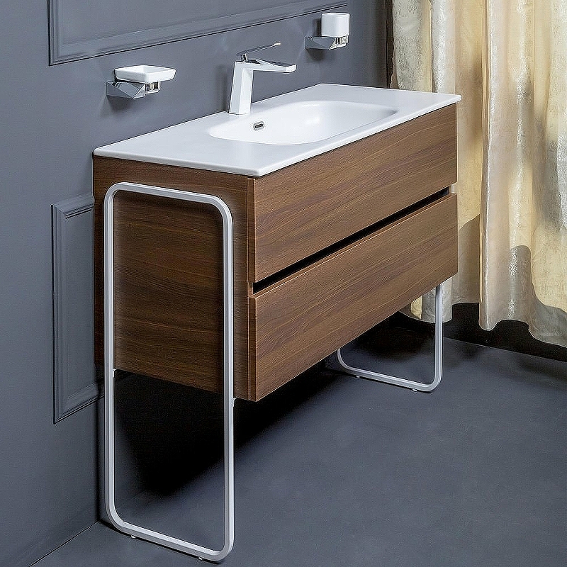 Тумба под раковину Armadi Art Vallessi 120 темное дерево 837-120-D - 5