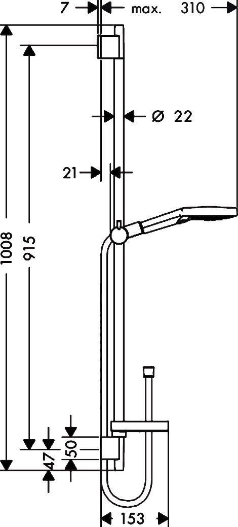 Душевой гарнитур Hansgrohe Raindance Select S 120 3iet 26631000 - 5