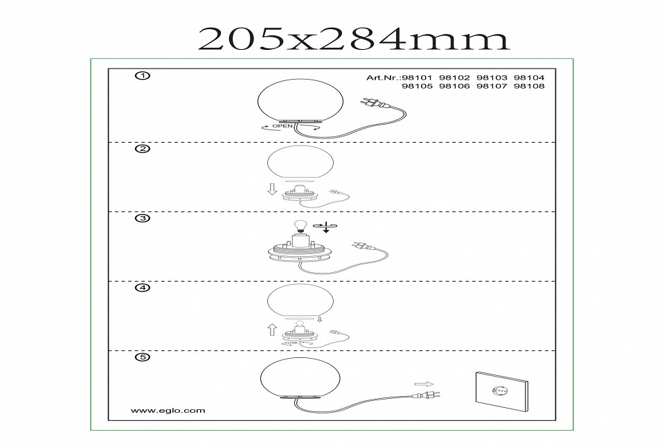 Шар световой Eglo ПРОМО Monterolo 98101 - 2