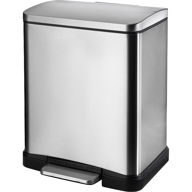 Ведро для мусора WeltWasser WW LASSY MT 12L матовый хром  10000006128 - 0