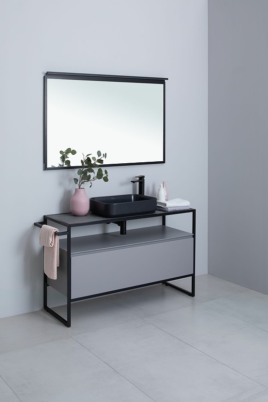 Зеркало Allen Brau Priority 120 с подсветкой черный матовый 1.31018.BB - 7