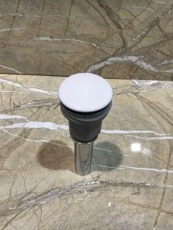 Донный клапан для раковины Ceramalux белый  RD020 - 1