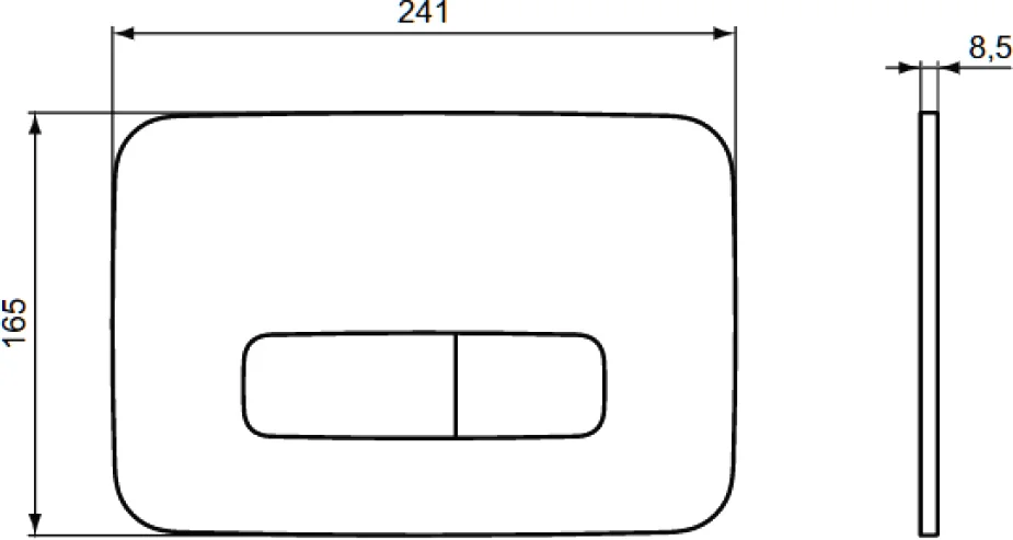 Клавиша смыва Ideal Standard Oleas белый R0459AW - 2