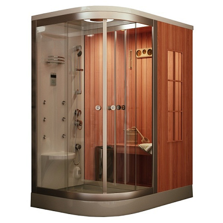 Душевая кабина Frank 170х110 правая с финской сауной F-901 R - 0