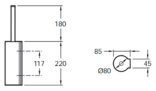 Ершик Jacob Delafon Singulier 15222D-CP - 1