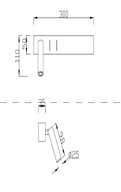 Настенный светодиодный светильник Maytoni Comodo C031WL-L8W3K - 1