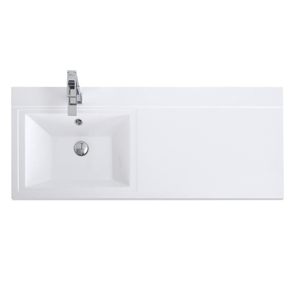 Тумба с раковиной Belbagno Kraft 120 белый матовый - 6