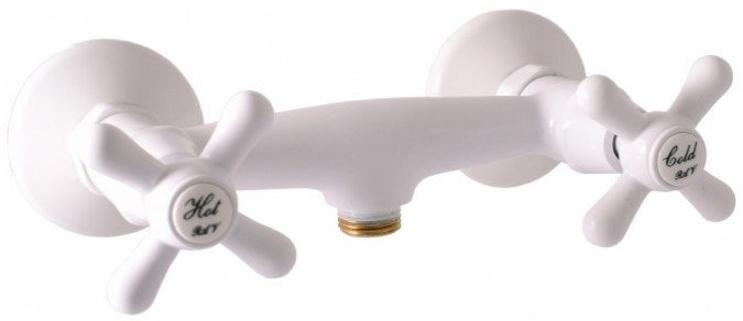 Смеситель для душа Rav Slezak Morava retro белый MK180.5B - 0