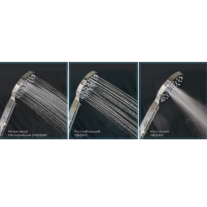 Душевая кабина Royal Bath BK 120x80 R профиль белый стекло прозрачное задняя стенка черная  RB8120BK5-BT-R - 2