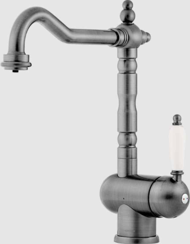 Смеситель для кухни Omoikiri Kyoto 2 plus SI античное серебро 4994352 - 0