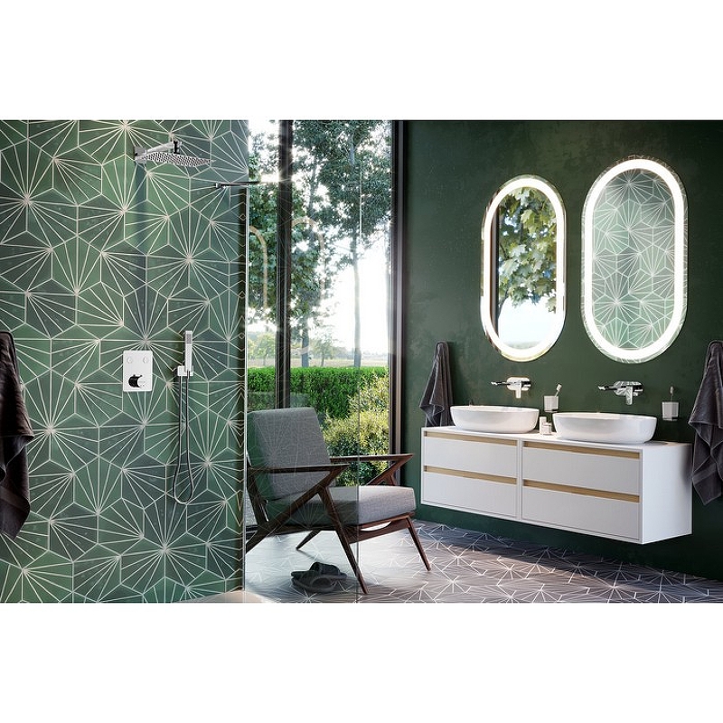 Тумба под накладную раковину Excellent Tuto 60 белый - светлое дерево  MLEX.0104.600.WHBL - 2