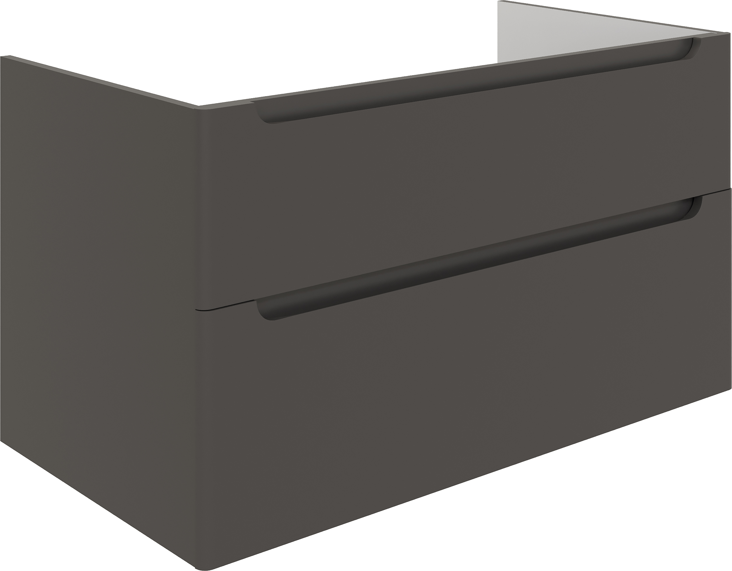 Тумба с раковиной STWORKI Берген 100 серая с темной столешницей, Moduo 50 Square 549582 - 7