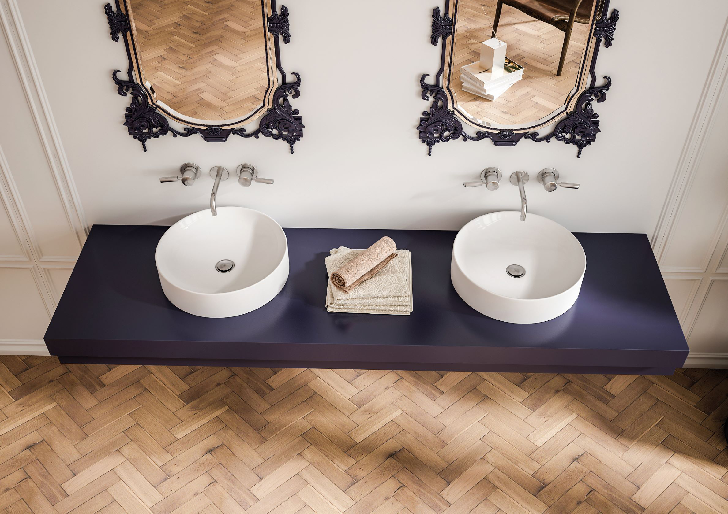 Раковина STWORKI накладная 43 3043-KL белый глянец - 4