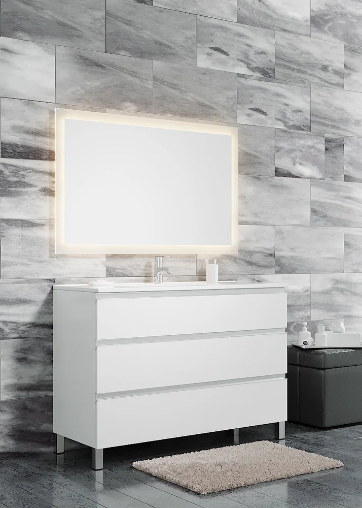 Тумба под раковину Sanvit Авеню-3 120 белый глянец kavenu3120w - 1