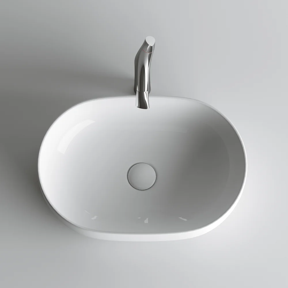 Раковина накладная Ceramica Nova Element 60х41.5 белая CN6047 - 3