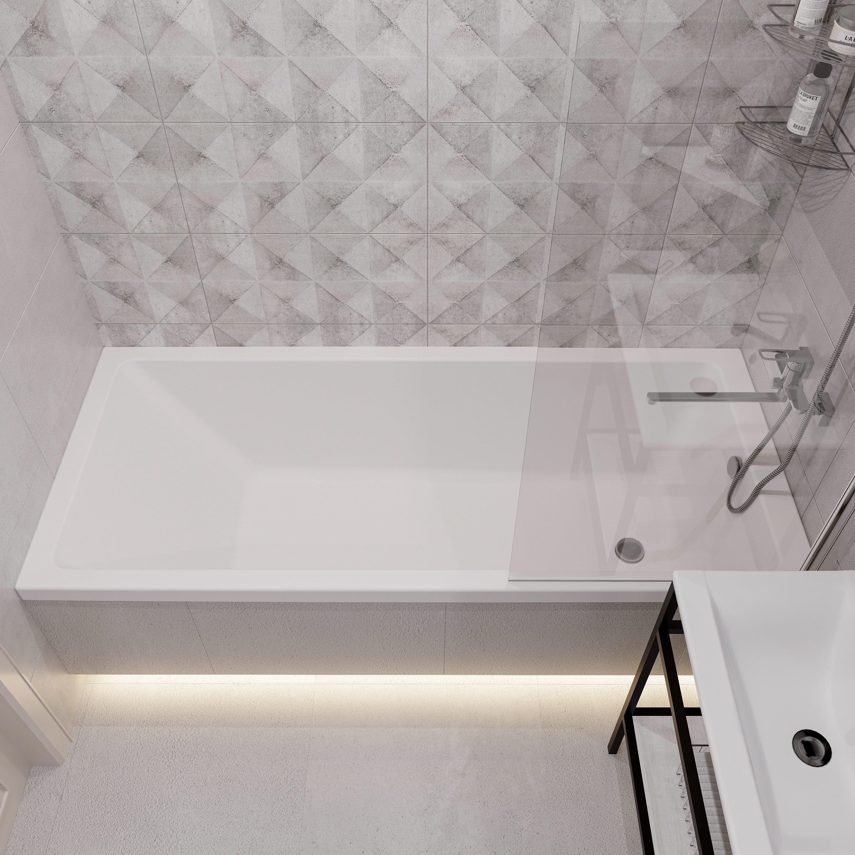 Акриловая ванна DIWO Суздаль 180x80 прямоугольная, пристенная, российская, с ножками 506651 - 2