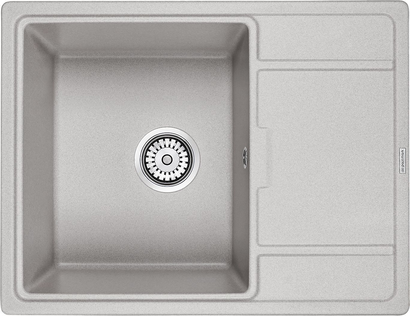 Мойка кухонная Paulmark Weimar 65 серый матовый PM216550-GR - 0