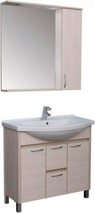 Зеркало Aquanet Донна 100 беленый дуб 169184 - 1