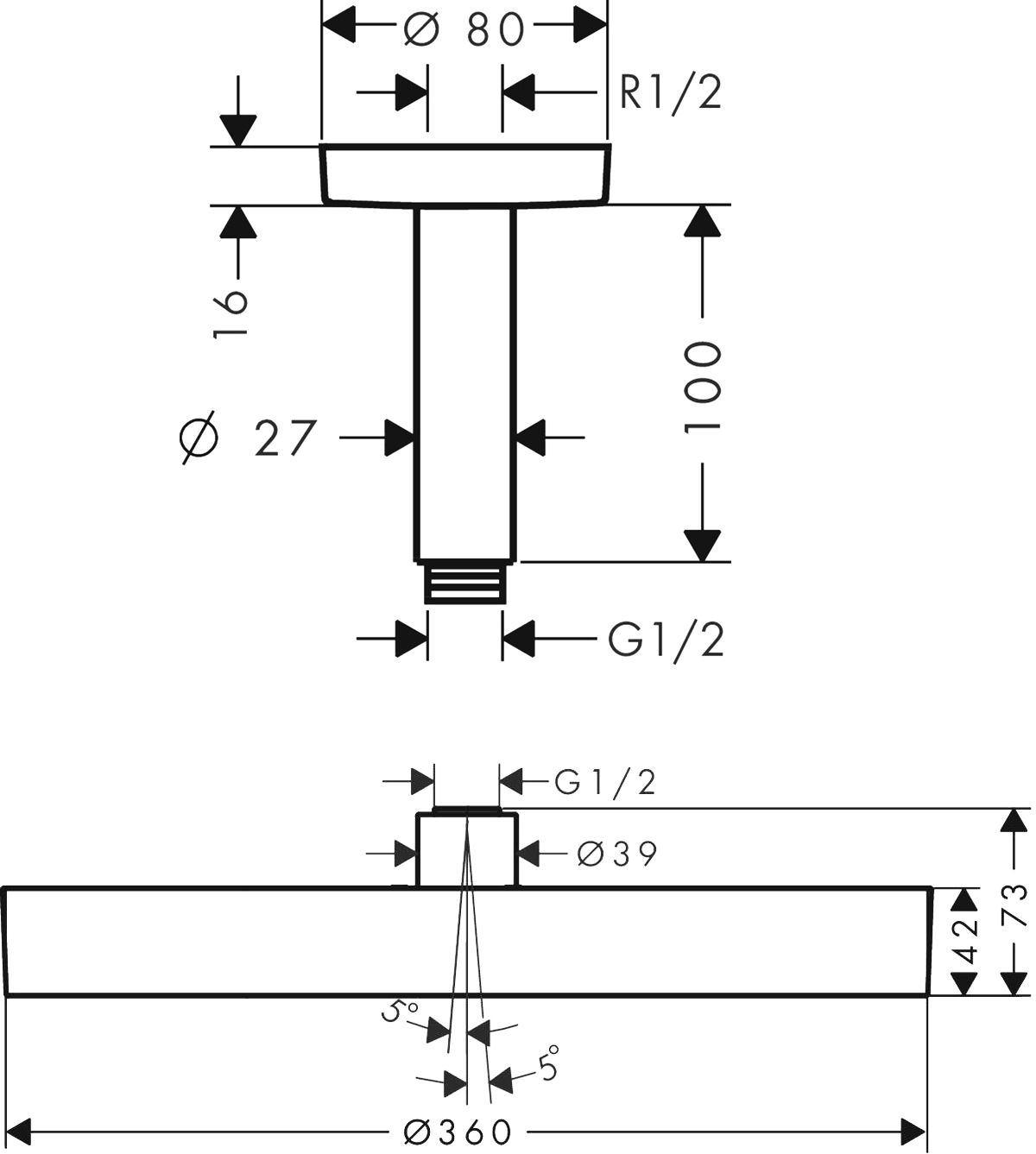 Душевой комплект Hansgrohe RainSelect 8 в 1 - 14