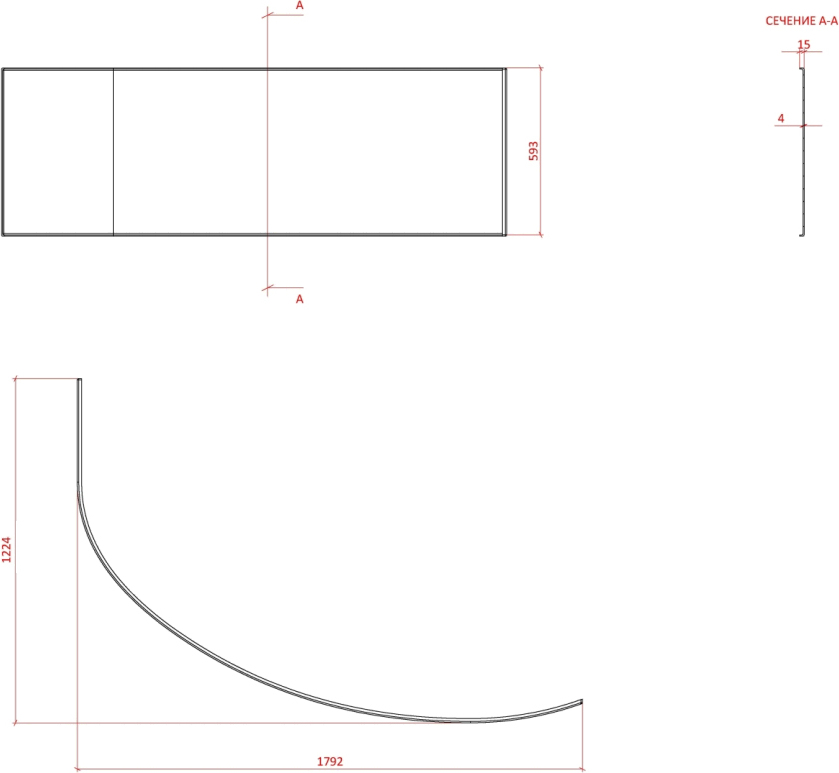 Экран Астра-Форм Анастасия R 100-36 - 2