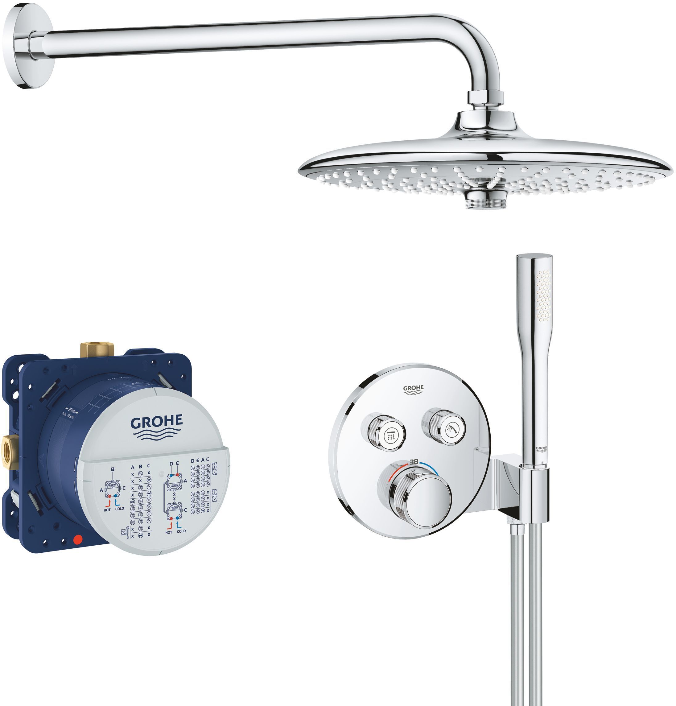 Душевой комплект Grohe Grohtherm SmartControl 34744000 - 0