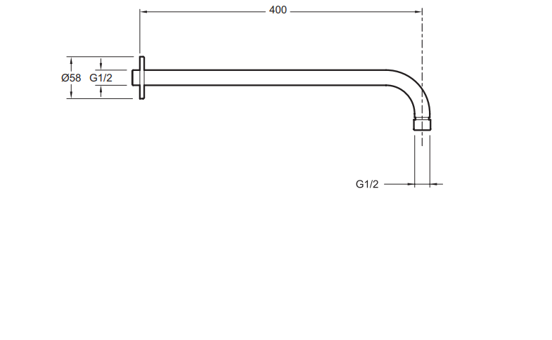 Кронштейн для верхнего душа Jacob Delafon E10039-CP - 1
