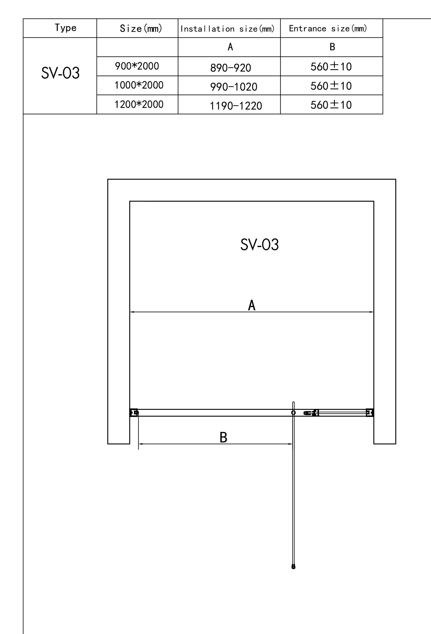 Душевая дверь RGW SV-03 06320312-11 - 3