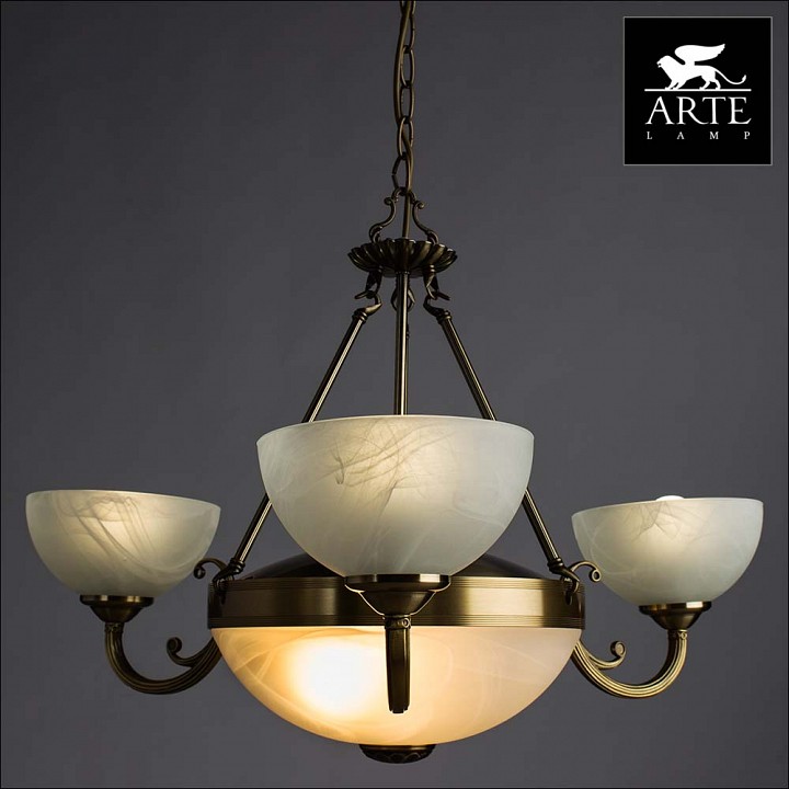 Подвесная люстра Arte Lamp Windsor White A3777LM-3-2AB - 1