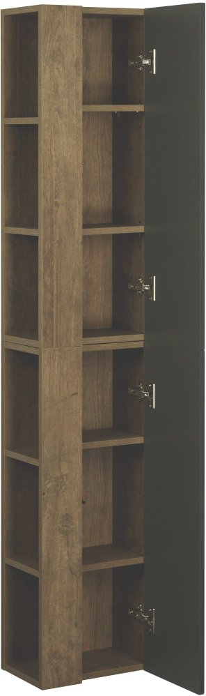 Шкаф подвесной Aquaton Терра 35 светлое дерево-серый 1A247503TEKA0 - 2