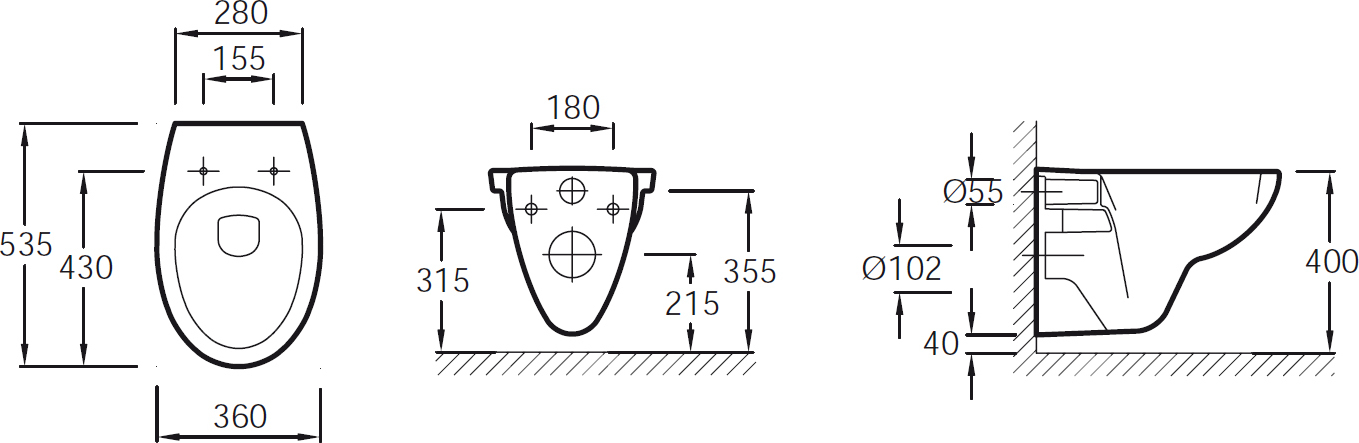 Комплект Jacob Delafon Patio E4187 E5504-NF-M1 - 8