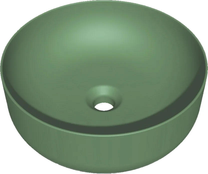 Раковина накладная Kerasan Nolita 40 зеленый матовый  534411 - 0