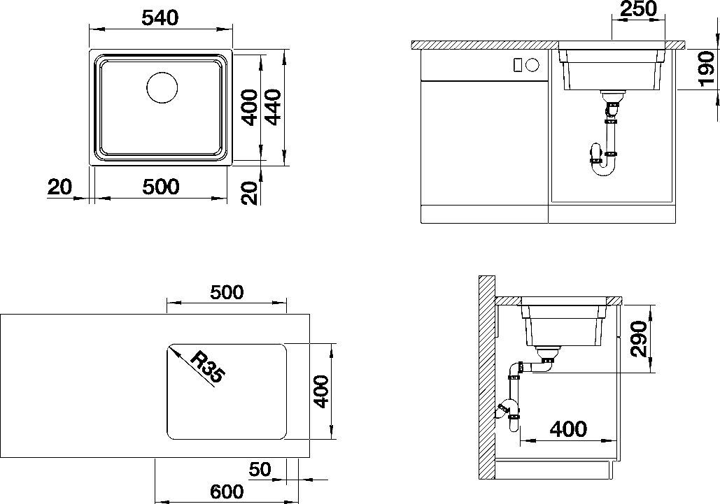 Металлическая мойка Blanco Etagon  521841 - 5