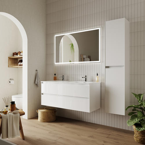 Тумба под раковину Sancos Cento 120 белый, глянцевый  CN120-2W - 2