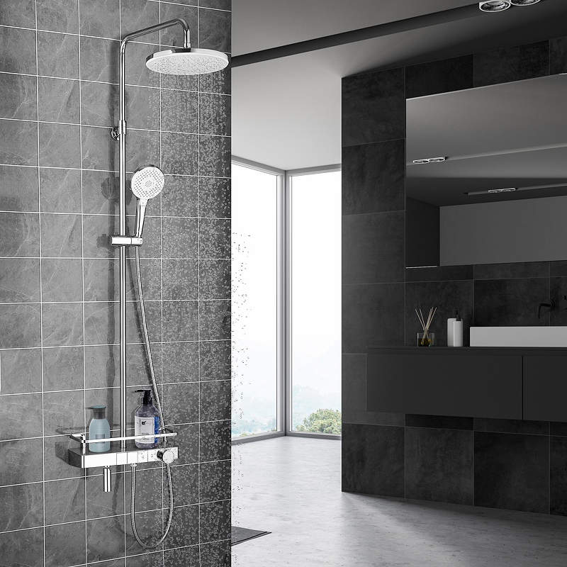 Душевая стойка Lemark Tropic c термостатом LM7011C - 1