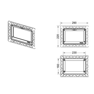 Рамка монтажная, цвет белый 9240646 - 2