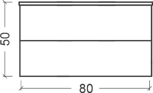 Тумба под раковину Armadi Art NeoArt 80 раковина моноблок бежевый 830-080-CP - 4
